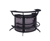 Coaster Dallas Curved Bar Unit Smoke and Black, Set of 3 Model 182135-S3